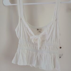 Billabong White Sleeveless Top.